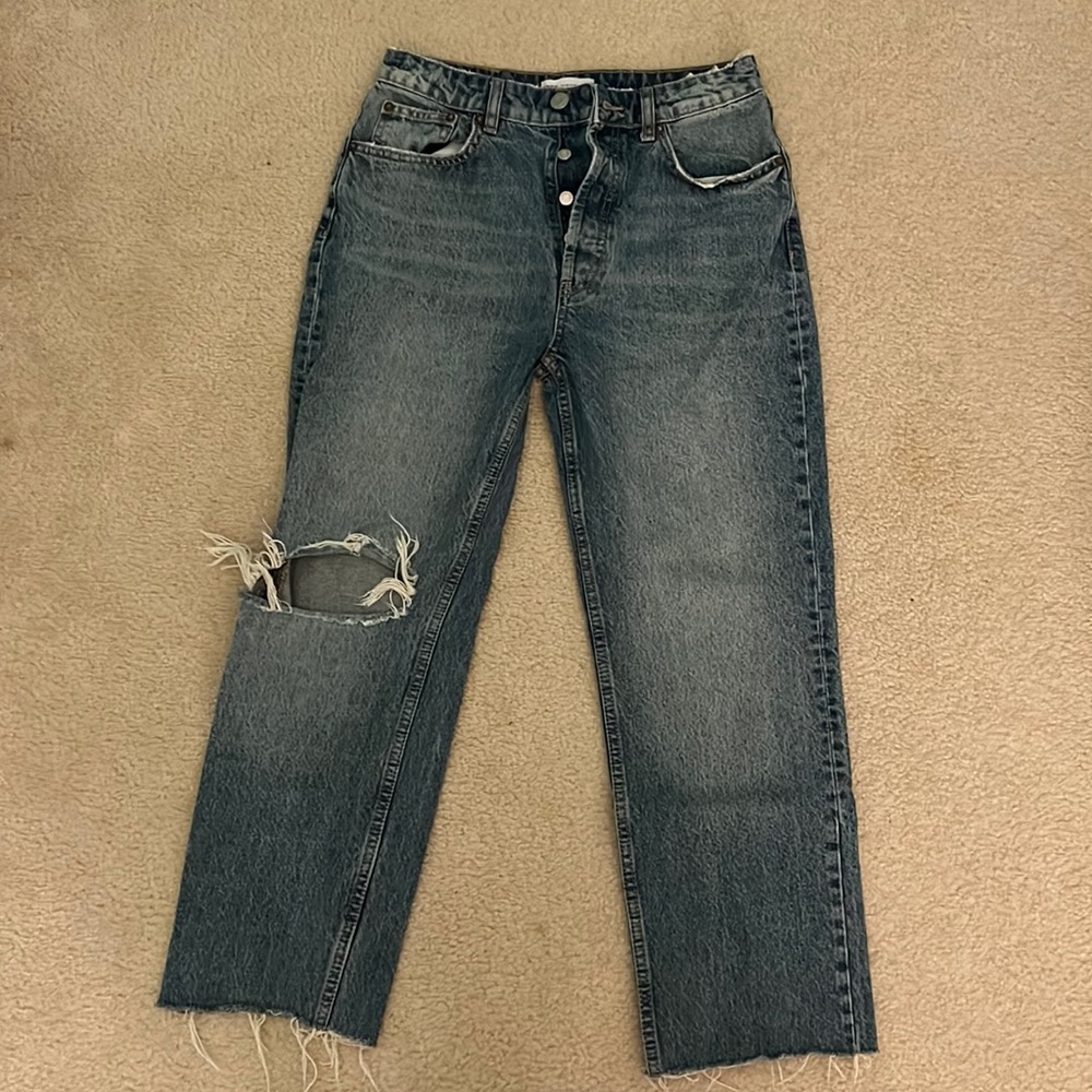 Zara Distressed Boyfriend Jeans
